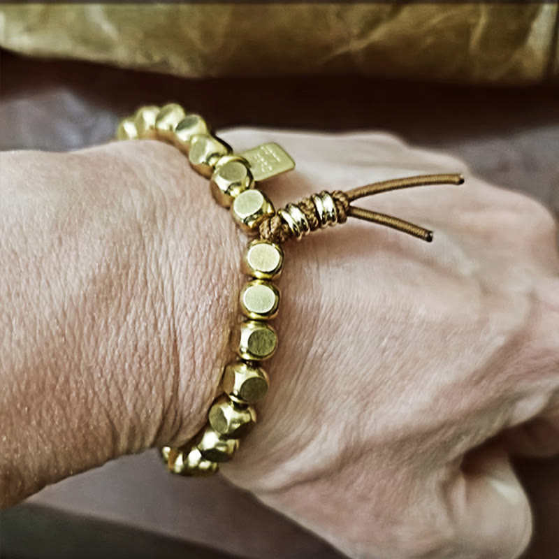 KarmaRipple's Bronze String Good Fortune Self Care Bracelet p5
