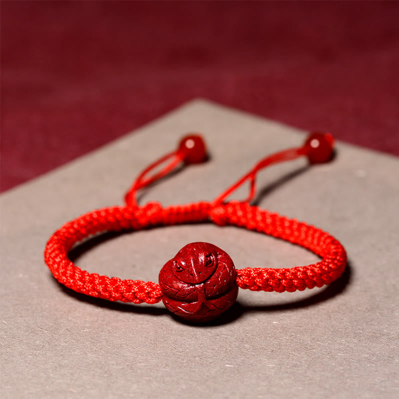 KarmaRipple's Chinese Zodiac Red String Cinnabar Blessing Bracelet p1