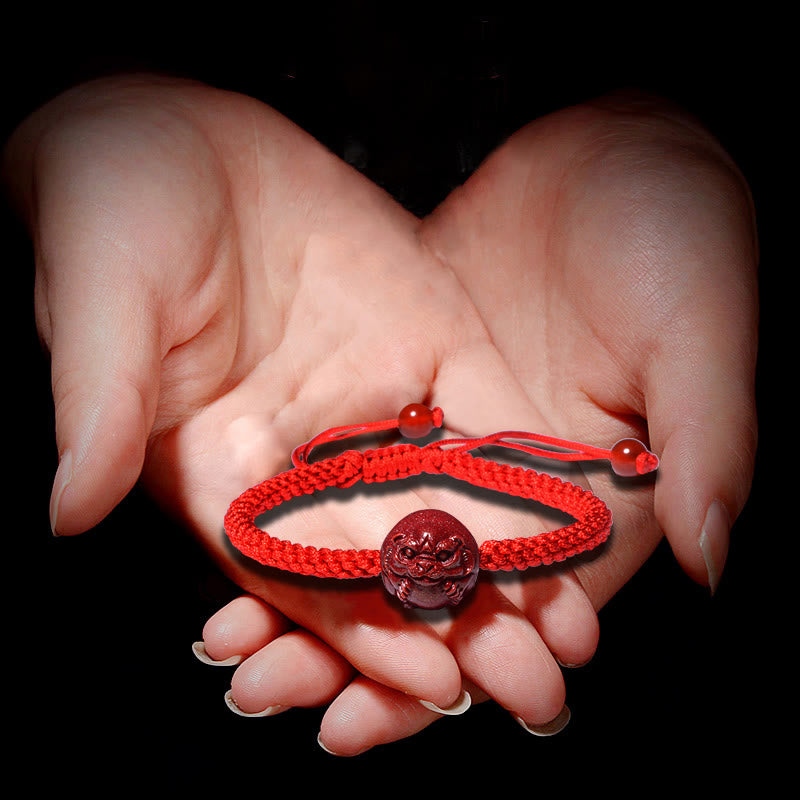 KarmaRipple's Chinese Zodiac Red String Cinnabar Blessing Bracelet p14