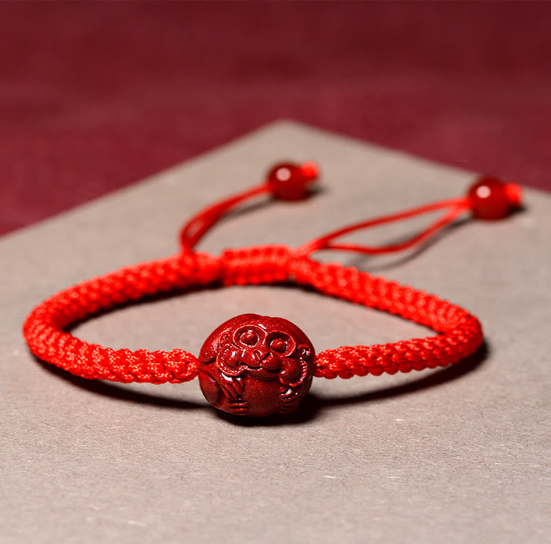 KarmaRipple's Chinese Zodiac Red String Cinnabar Blessing Bracelet p28