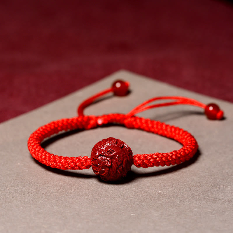 KarmaRipple's Chinese Zodiac Red String Cinnabar Blessing Bracelet p10