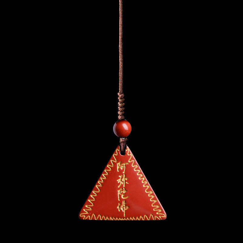 KarmaRipple's Cinnabar Amitabha Calm Pendant Necklace p20
