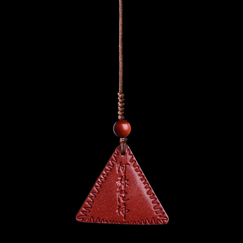 KarmaRipple's Cinnabar Amitabha Calm Pendant Necklace p28
