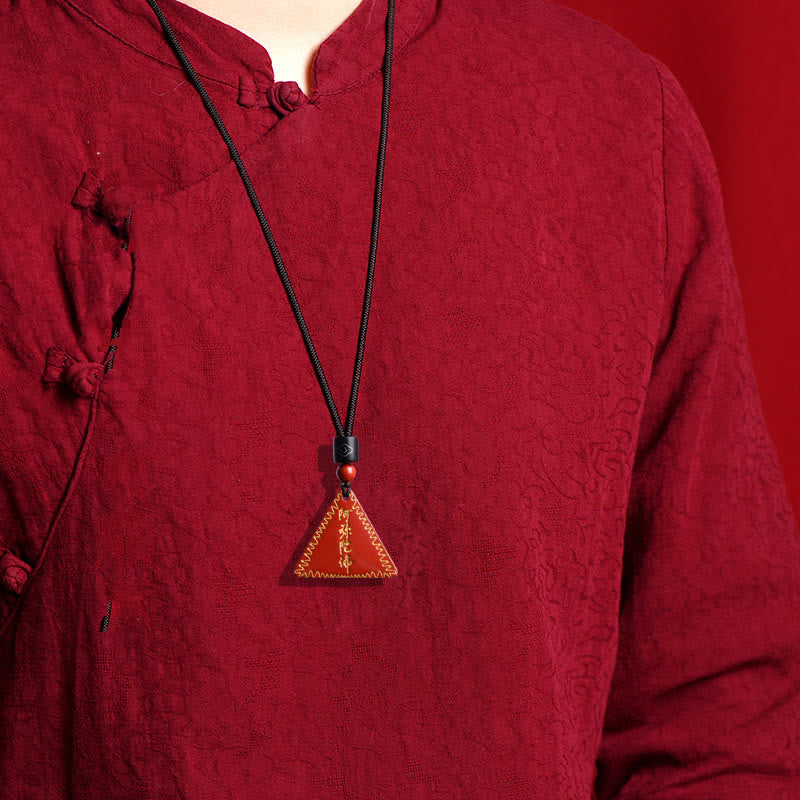 KarmaRipple's Cinnabar Amitabha Calm Pendant Necklace p13