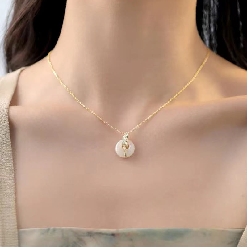 KarmaRipple's Hetian Jade 925 Sterling Silver Wheat Fortune Pendant Necklace p5