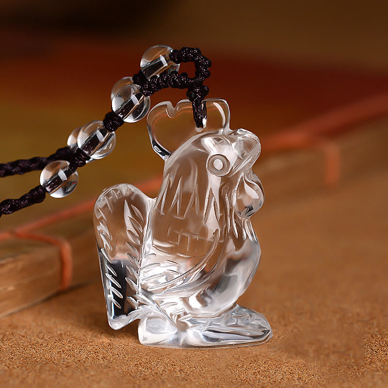KarmaRipple's Chinese Zodiac Ivory Gemstone Protection Pendant Necklace p29