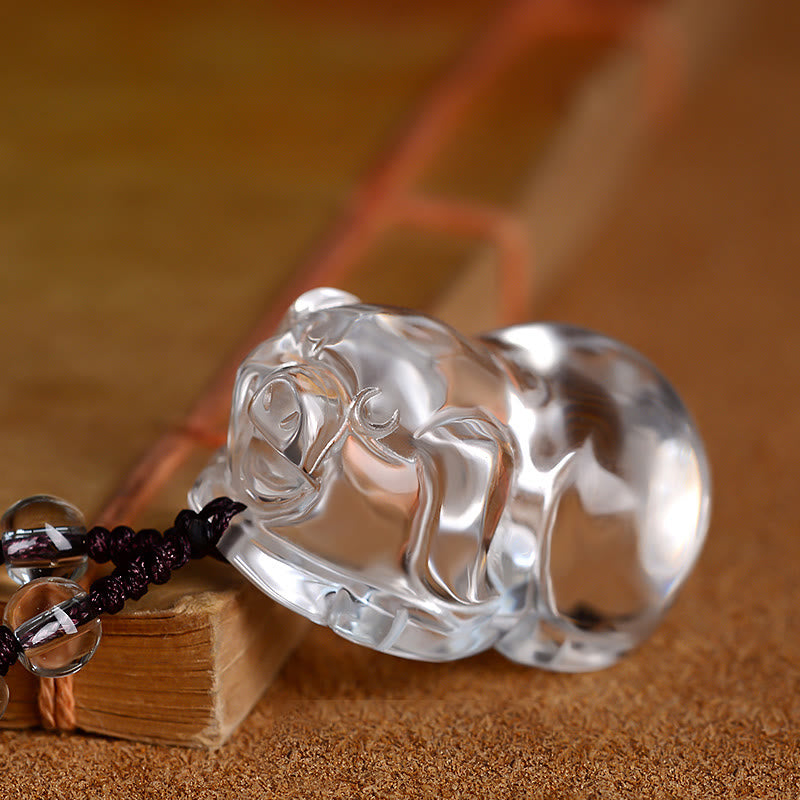 KarmaRipple's Chinese Zodiac Ivory Gemstone Protection Pendant Necklace p12