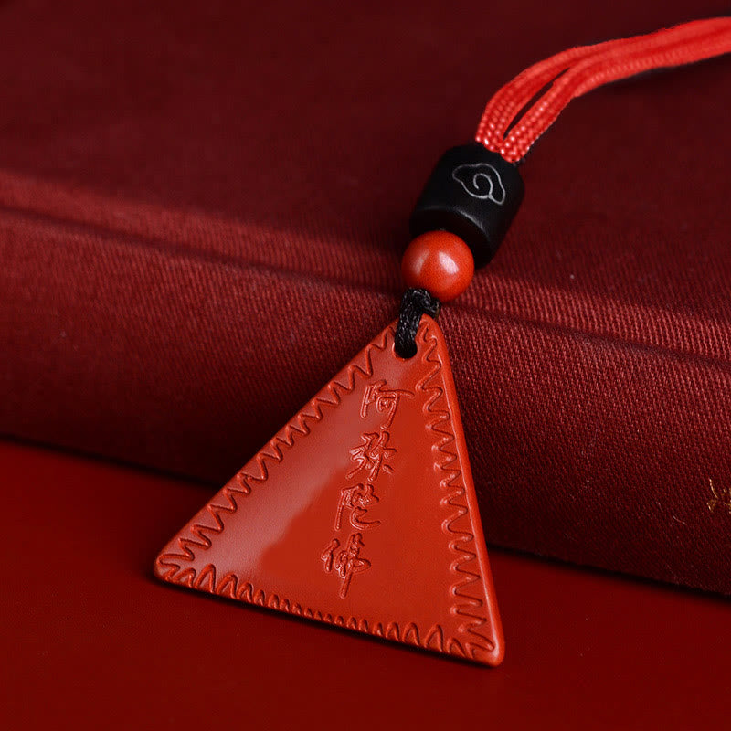 KarmaRipple's Cinnabar Amitabha Calm Pendant Necklace p6