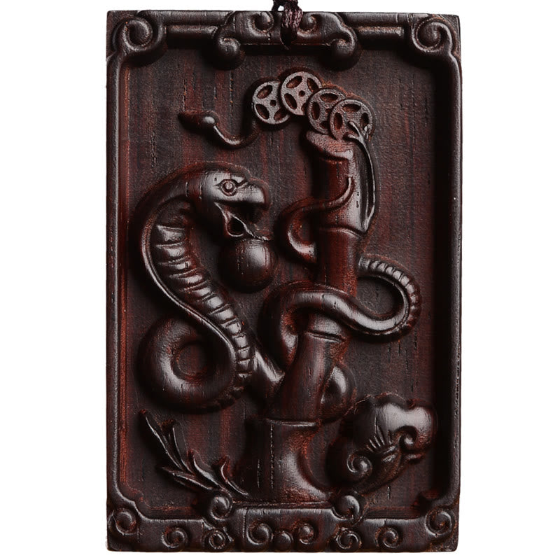 KarmaRipple's Chinese Zodiac Small Leaf Red Sandalwood Calm Pendant Necklace p16