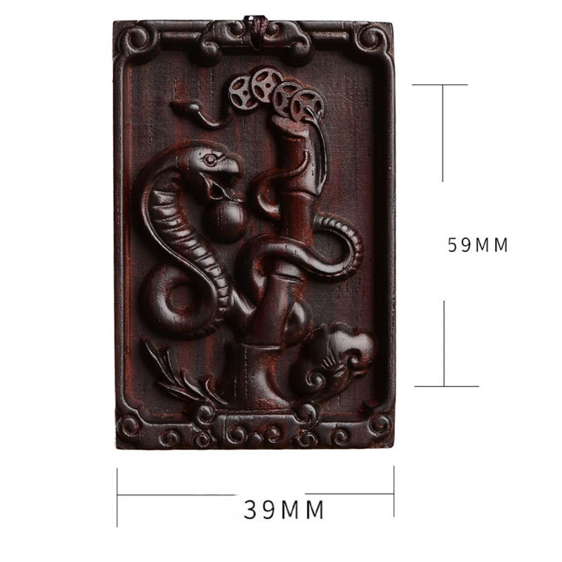 KarmaRipple's Chinese Zodiac Small Leaf Red Sandalwood Calm Pendant Necklace p17