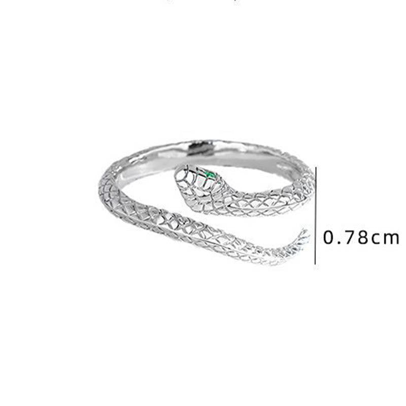 KarmaRipple's 925 Sterling Silver Year Of The Snake Adjustable Protection Ring p5