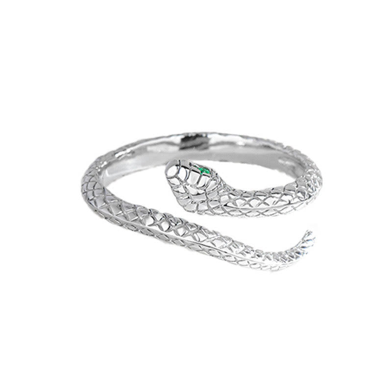 KarmaRipple's 925 Sterling Silver Year Of The Snake Adjustable Protection Ring p8