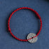 Dark Red Rope / Anklet(Circumference 18-30cm)