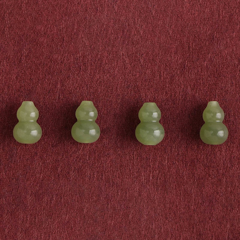 KarmaRipple's Authentic Hetian Jade Gourd Protection Fortune Woven Bracelet Anklet p6
