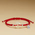 Hetian Jade Red Rope Fu Character