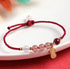 Strawberry Quartz White Agate(Wrist Circumference:14-16cm)
