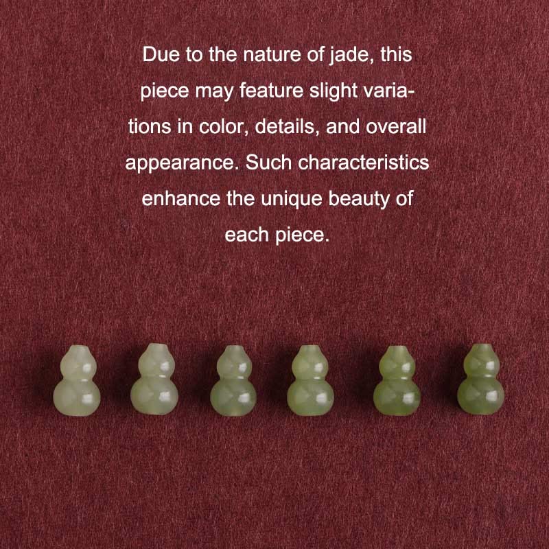 KarmaRipple's Authentic Hetian Jade Gourd Protection Fortune Woven Bracelet Anklet p7
