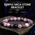 Purple Mica Stone(Wrist Circumference: 14-16cm) / 8mm