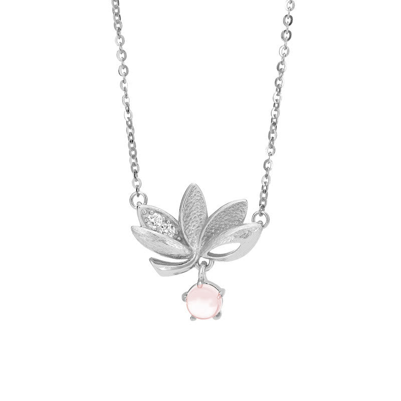 KarmaRipple's 925 Sterling Silver Lotus Keep away evil spirits Pendant Necklace p12