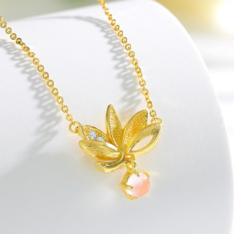 KarmaRipple's 925 Sterling Silver Lotus Keep away evil spirits Pendant Necklace p3