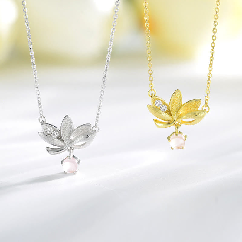 KarmaRipple's 925 Sterling Silver Lotus Keep away evil spirits Pendant Necklace p10