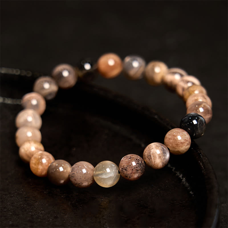 KarmaRipple's Black Moonstone Soothing Bracelet p1
