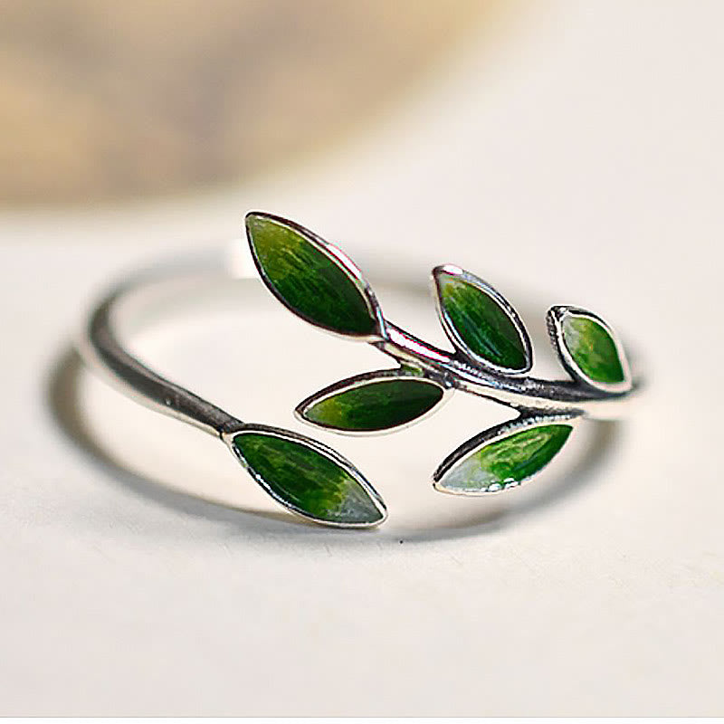 KarmaRipple's KarmaRipple Leaves Bronze Wealth Adjustable Ring p2