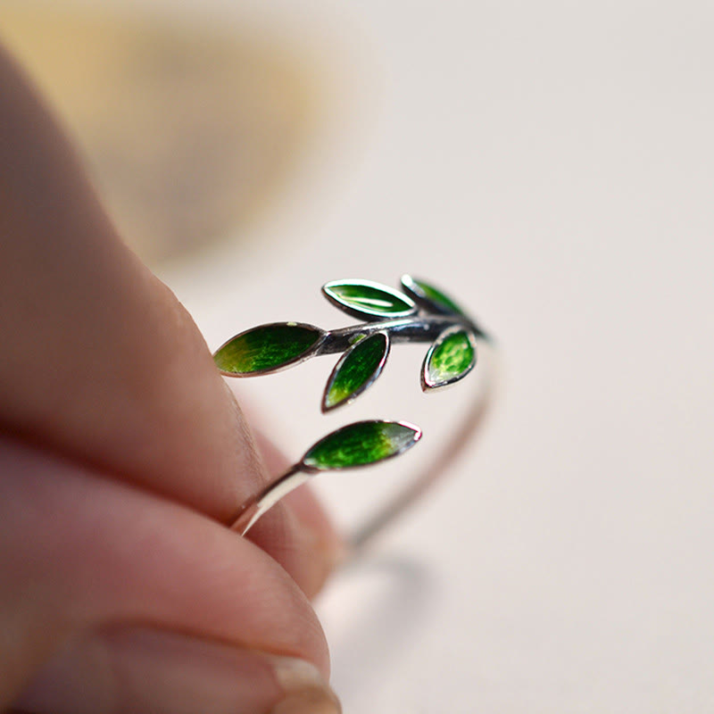 KarmaRipple's KarmaRipple Leaves Bronze Wealth Adjustable Ring p9