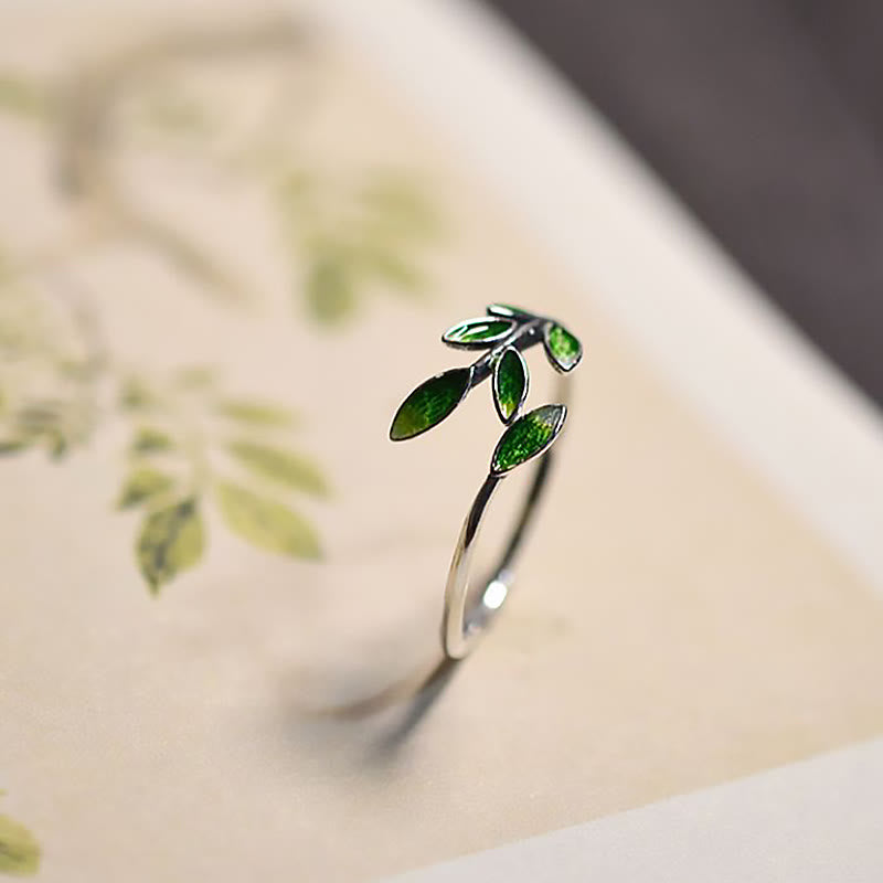 KarmaRipple's KarmaRipple Leaves Bronze Wealth Adjustable Ring p4
