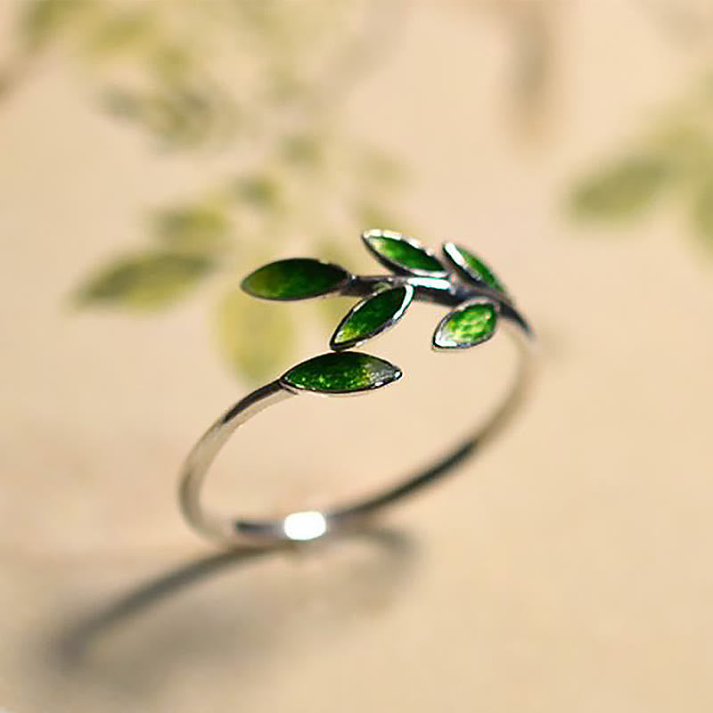 KarmaRipple's KarmaRipple Leaves Bronze Wealth Adjustable Ring p3