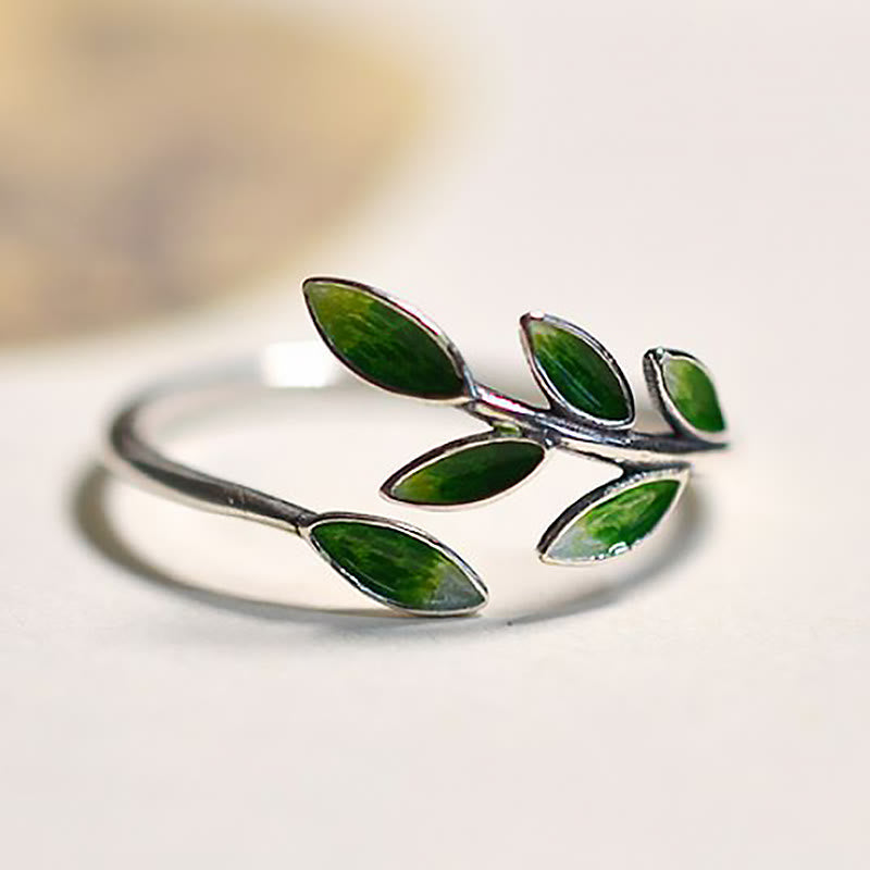 KarmaRipple's KarmaRipple Leaves Bronze Wealth Adjustable Ring p8