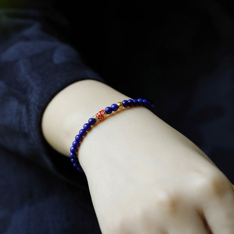 KarmaRipple's Lazurite Koi Fish Positive Bracelet p4