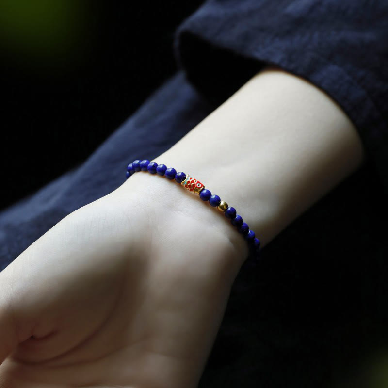 KarmaRipple's Lazurite Koi Fish Positive Bracelet p5