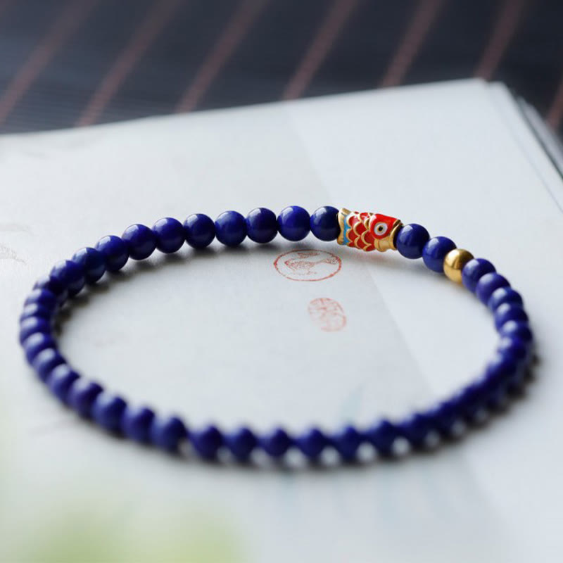KarmaRipple's Lazurite Koi Fish Positive Bracelet p3