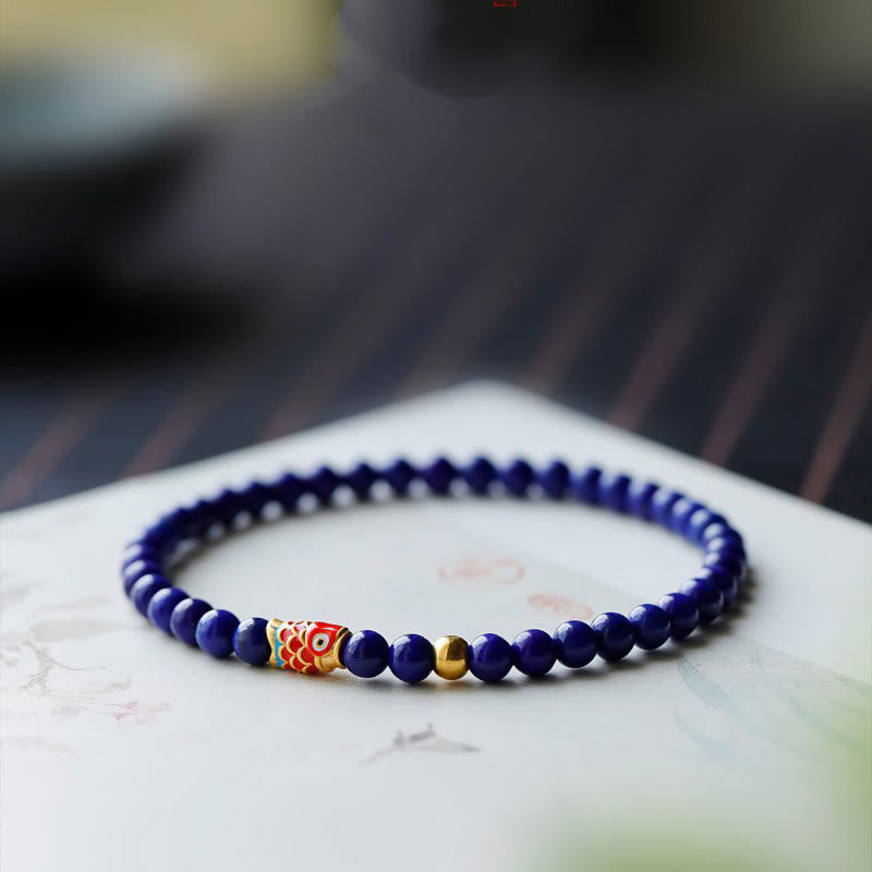 KarmaRipple's Lazurite Koi Fish Positive Bracelet p2