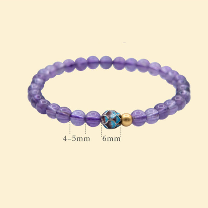 KarmaRipple's Authentic Amethyst Lotus Spiritual Awareness Bracelet p14
