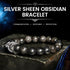 Silver Sheen Obsidian(Wrist Circumference: 14-16cm)