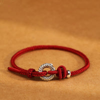 KarmaRipple's 999 Sterling Silver Year Of The Dragon Peace Buckle Fortune Bracelet
