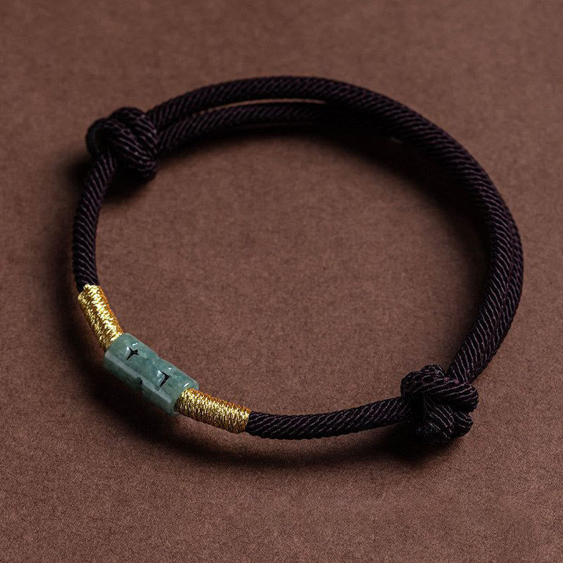KarmaRipple's Fortune Jade String Rope Bracelet p11