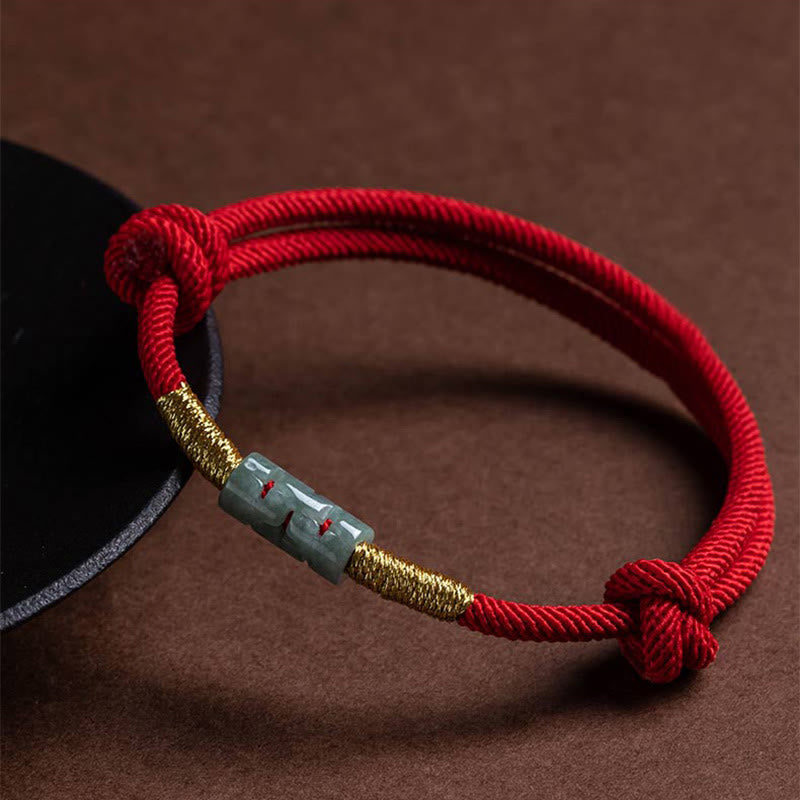 KarmaRipple's Fortune Jade String Rope Bracelet p5