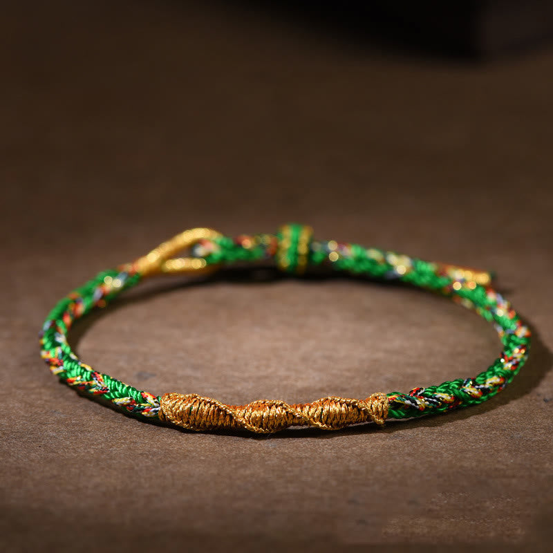 KarmaRipple's Handmade Chinese Zodiac Natal Buddha Fortune Strength Woven Rope Bracelet p4