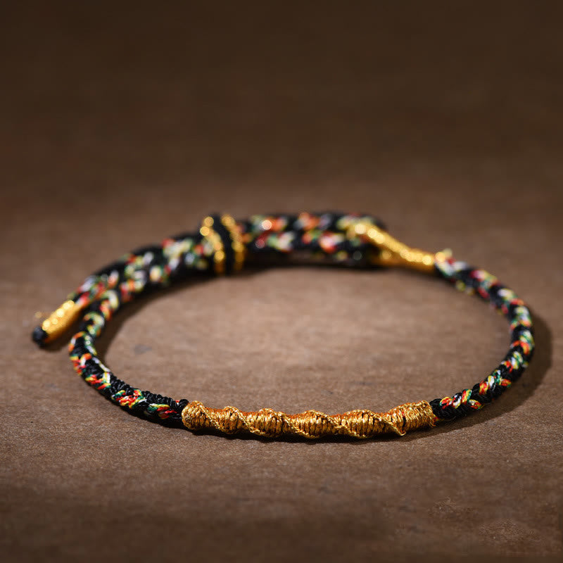 KarmaRipple's Handmade Chinese Zodiac Natal Buddha Fortune Strength Woven Rope Bracelet p7