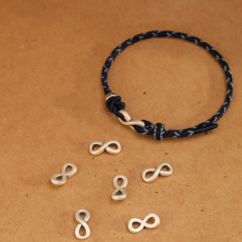 KarmaRipple's Handmade 999 Sterling Silver Endless Weave Infinity Symbol Luck?Rope Bracelet p18