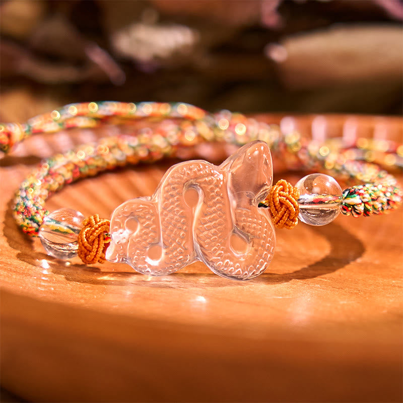 KarmaRipple's Ivory Gemstone String Year Of The Snake Balancing Bracelet p4