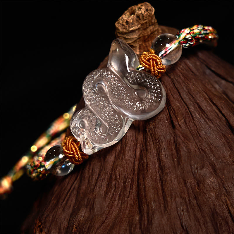 KarmaRipple's Ivory Gemstone String Year Of The Snake Balancing Bracelet p5