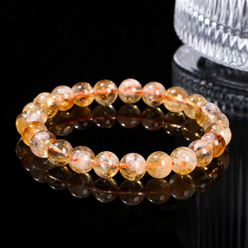 KarmaRipple's Authentic Citrine Snowflake Gemstone Prosperity Bracelet p9