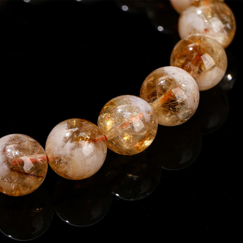 KarmaRipple's Authentic Citrine Snowflake Gemstone Prosperity Bracelet p11