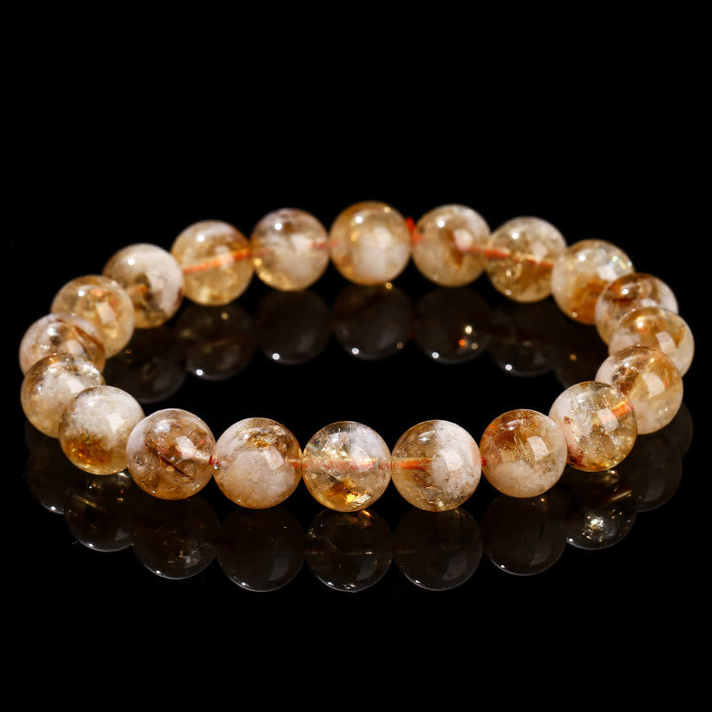 KarmaRipple's Authentic Citrine Snowflake Gemstone Prosperity Bracelet p14