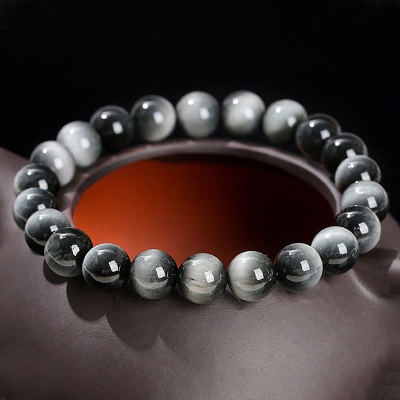 KarmaRipple's Authentic Eagle's Eye Stone Courage Positive Bracelet p4