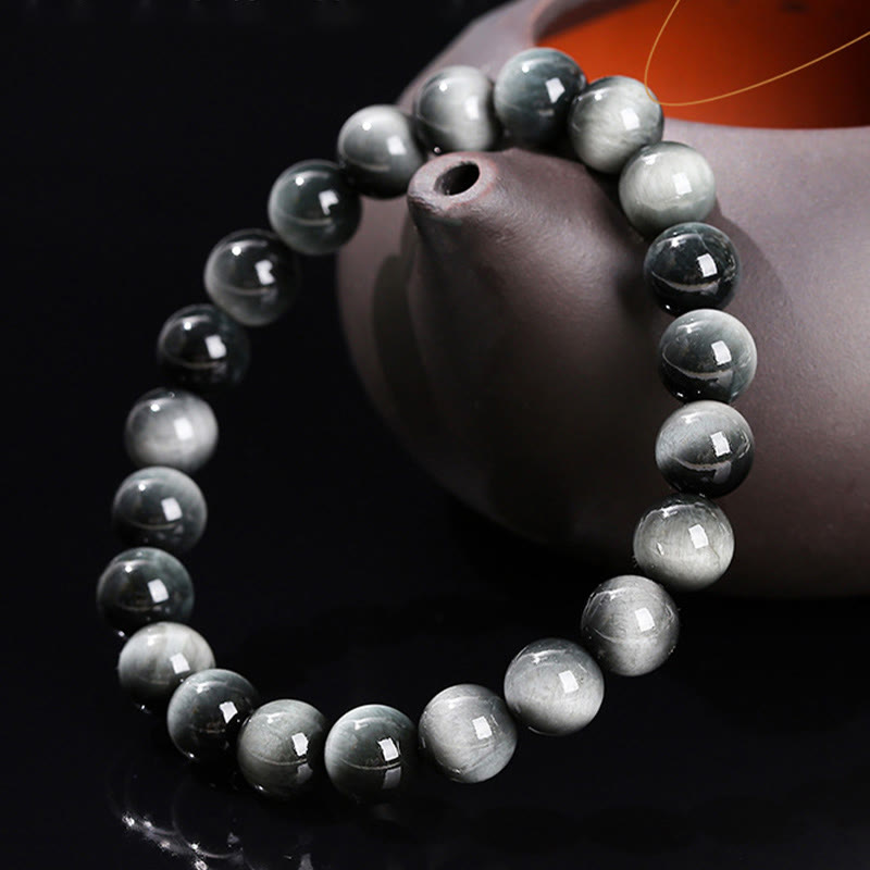 KarmaRipple's Authentic Eagle's Eye Stone Courage Positive Bracelet p2
